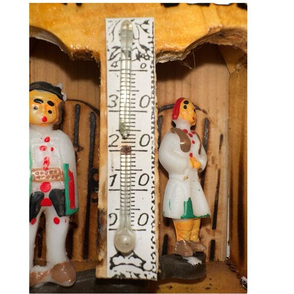 Vintage Romanian Folk Art Wooden Weather House - Picture 14 of 16